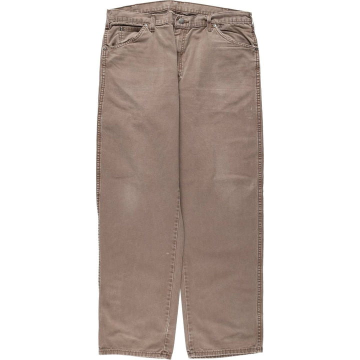 Dickies Duck Work Pants Men's W37 cotton brown type Vintage Second Hand