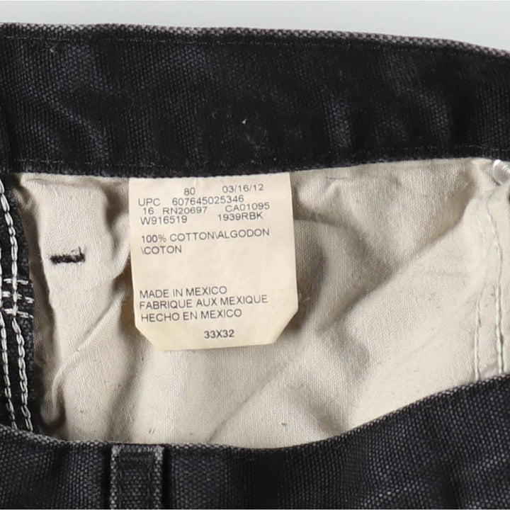 Dickies Duck Painter Pants Men's W34 equivalent cotton black type Vintage Second Hand