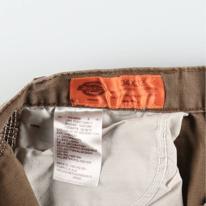 Dickies Duck Work Pants Men's W36 cotton Beige type Vintage Second Hand