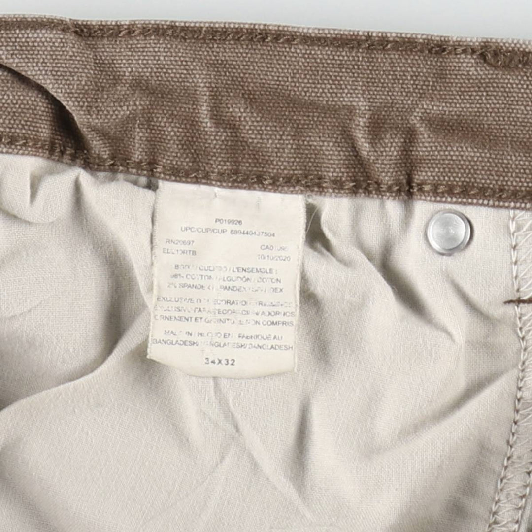 Dickies Duck Work Pants Men's W35 unclear brown type Vintage Second Hand