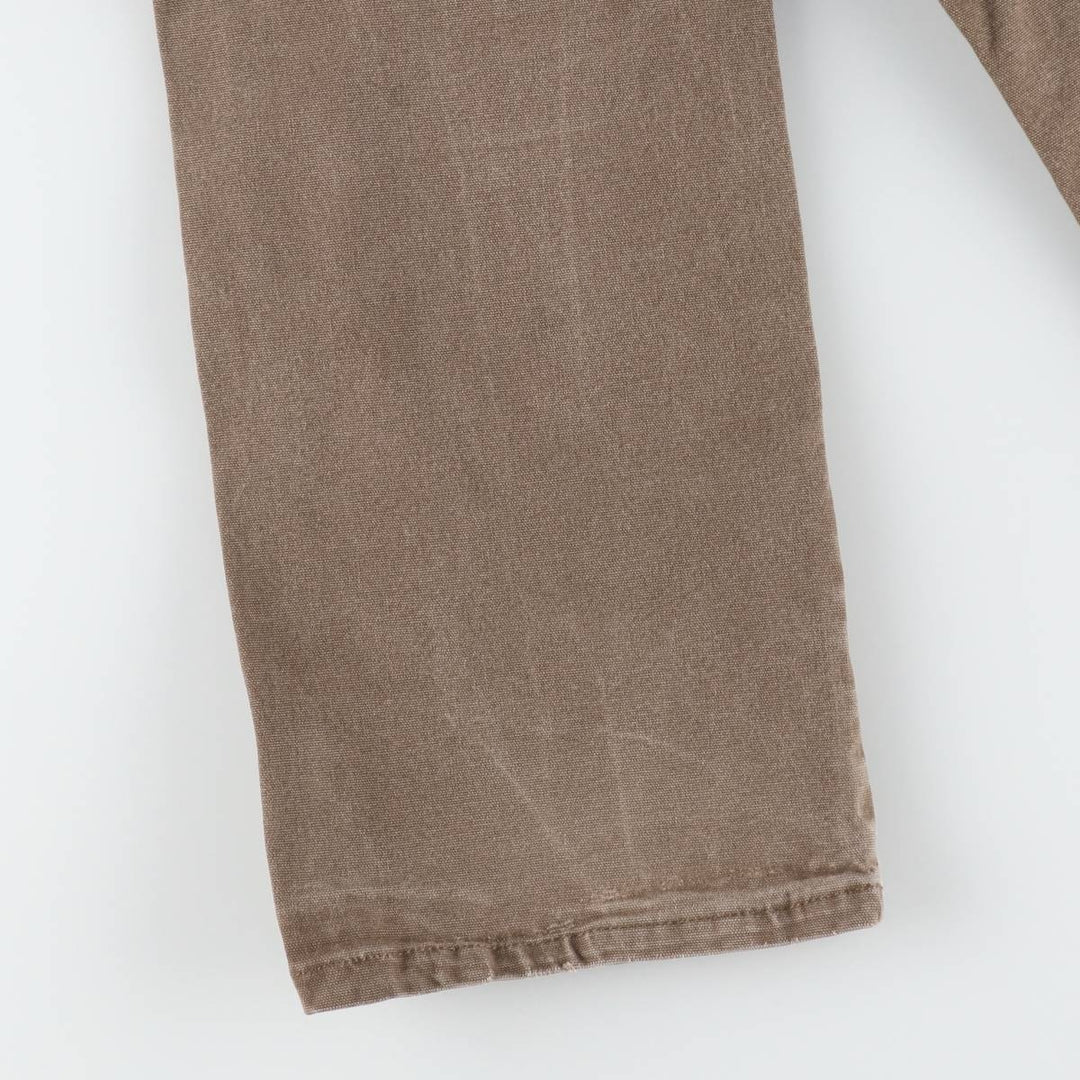 Dickies Duck Work Pants Men's W35 unclear brown type Vintage Second Hand
