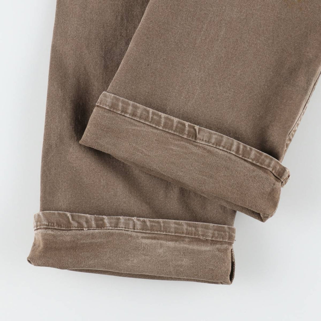 Dickies Duck Work Pants Men's W35 unclear brown type Vintage Second Hand