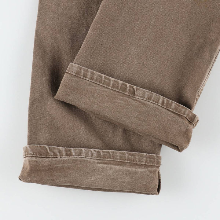 Dickies Duck Work Pants Men's W35 unclear brown type Vintage Second Hand