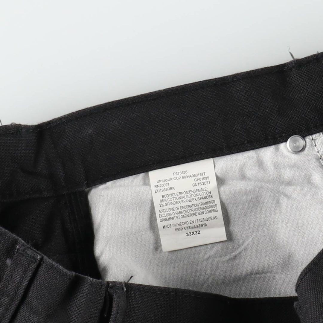 Dickies Duck Painter Pants Men's W34 equivalent cotton black type Vintage Second Hand