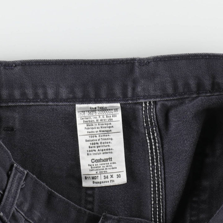 Carhartt Dungaree Fit Duck Painter Pants, Men's, Size W33 cotton navy blue type Vintage Second Hand