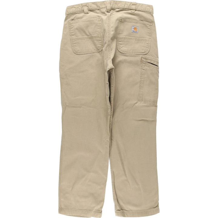 Carhartt Relaxed Fit Duck Work Pants, Men's W35 (approx.) cotton Beige type Vintage Second Hand