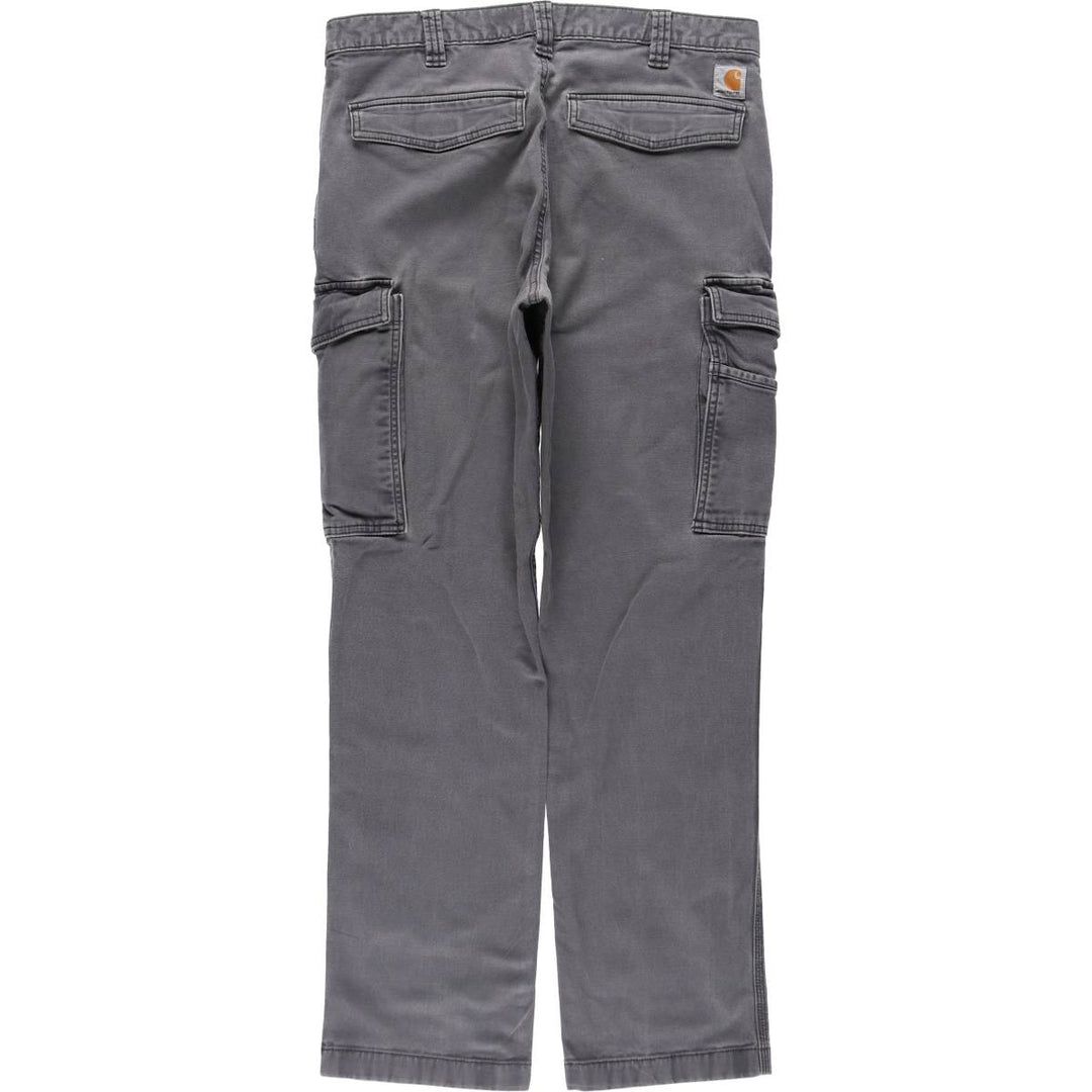 Carhartt Relaxed Fit Duck Work Pants Cargo Pants Men's W34 (approx.) cotton gray type Vintage Second Hand