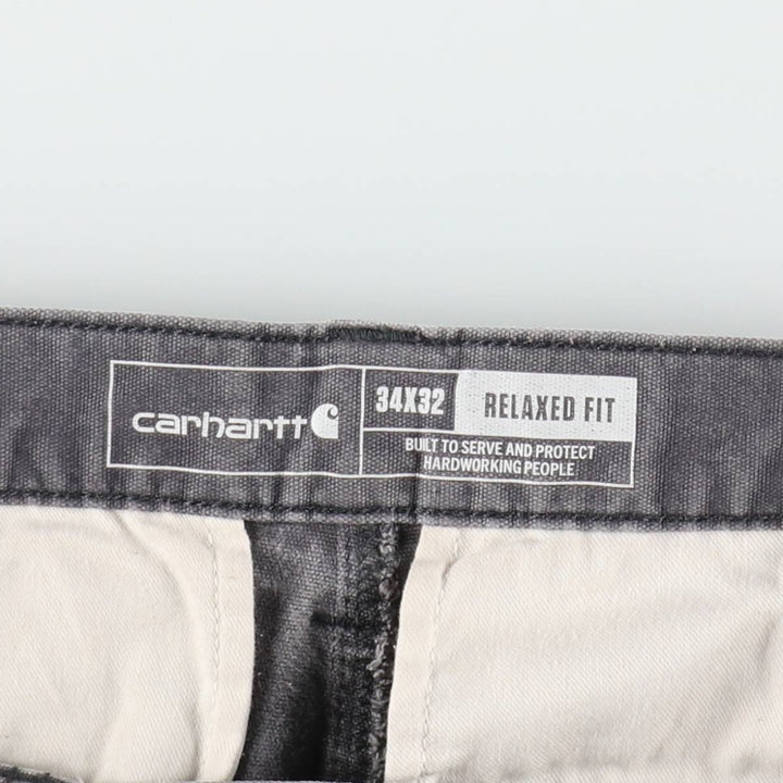 Carhartt Relaxed Fit Duck Work Pants Cargo Pants Men's W34 (approx.) cotton gray type Vintage Second Hand