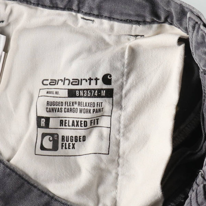 Carhartt Relaxed Fit Duck Work Pants Cargo Pants Men's W34 (approx.) cotton gray type Vintage Second Hand