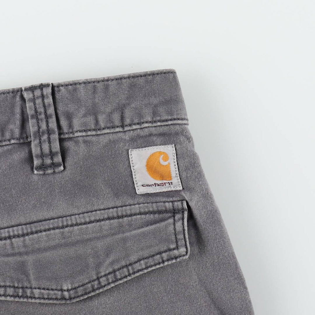 Carhartt Relaxed Fit Duck Work Pants Cargo Pants Men's W34 (approx.) cotton gray type Vintage Second Hand
