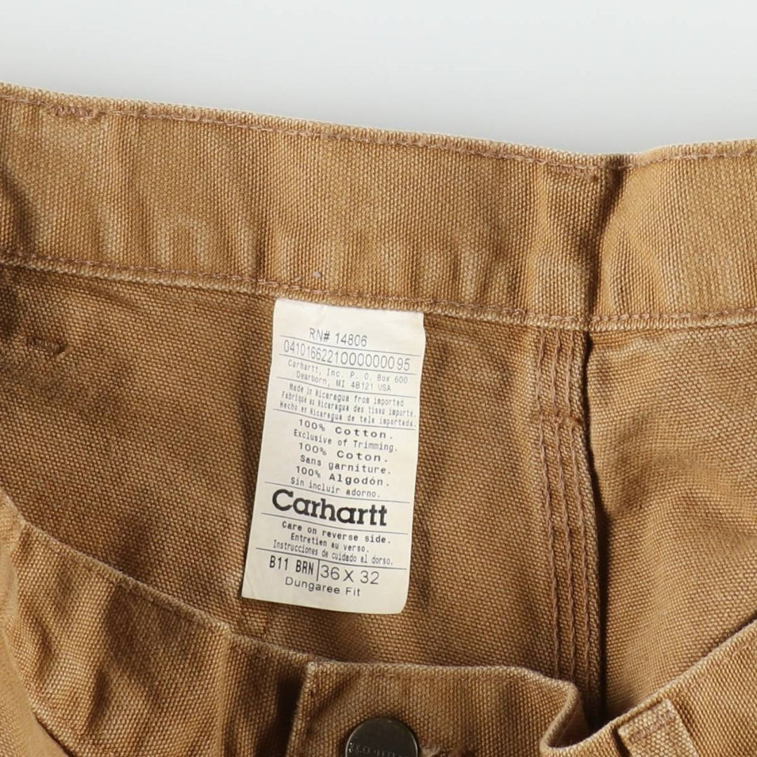 Carhartt Dungaree Fit Duck Painter Pants, Men's, W36 equivalent cotton Beige type Vintage Second Hand