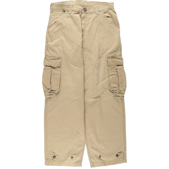 1990'S Levi's 588-6430 Duck Cargo Work Pants, Men's Size W34 (approx.), Vintage cotton Beige type Vintage Second Hand