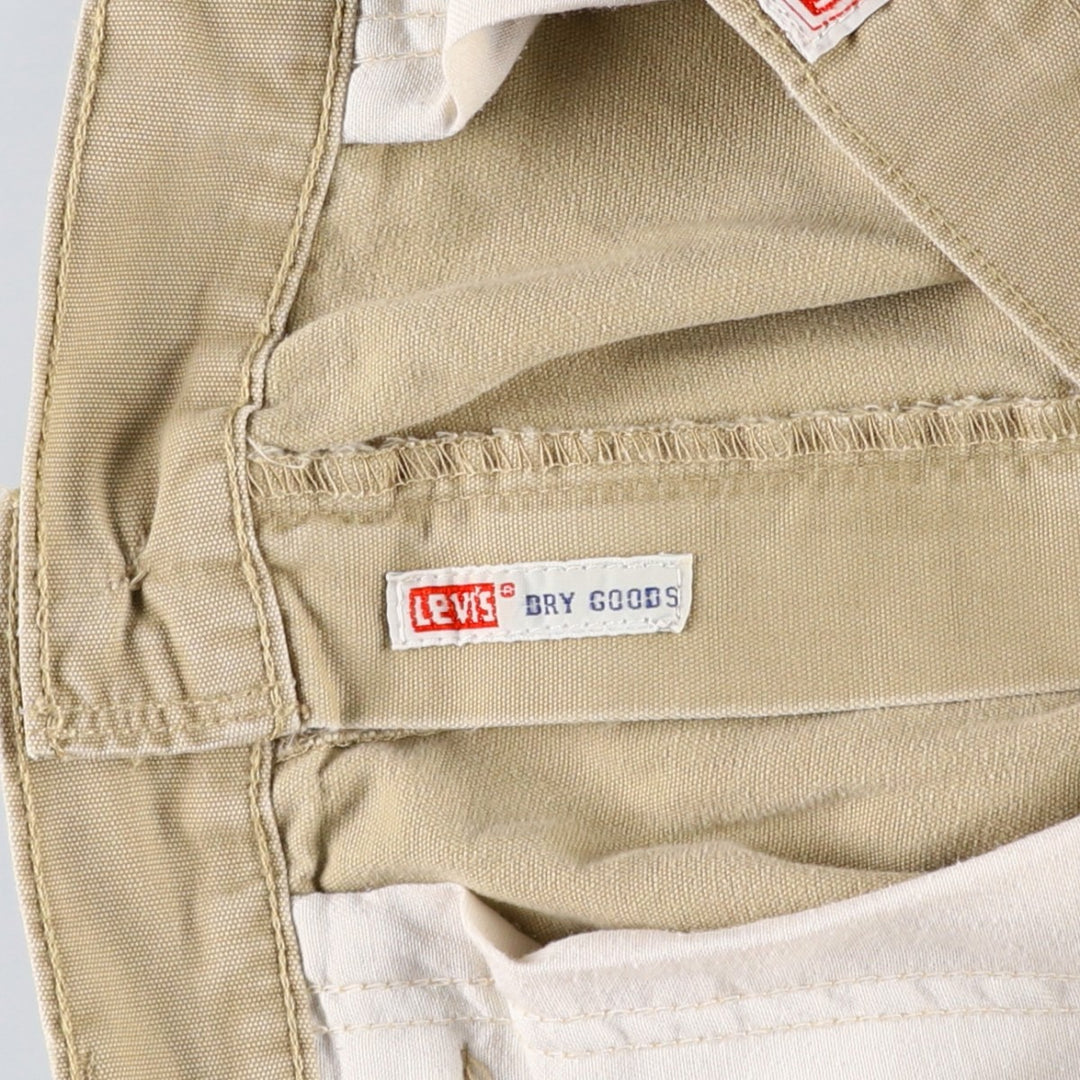 1990'S Levi's 588-6430 Duck Cargo Work Pants, Men's Size W34 (approx.), Vintage cotton Beige type Vintage Second Hand