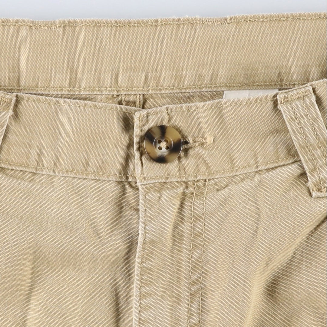 1990'S Levi's 588-6430 Duck Cargo Work Pants, Men's Size W34 (approx.), Vintage cotton Beige type Vintage Second Hand