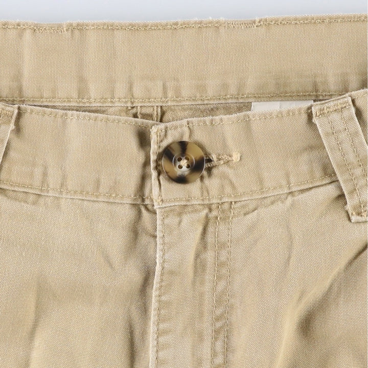 1990'S Levi's 588-6430 Duck Cargo Work Pants, Men's Size W34 (approx.), Vintage cotton Beige type Vintage Second Hand