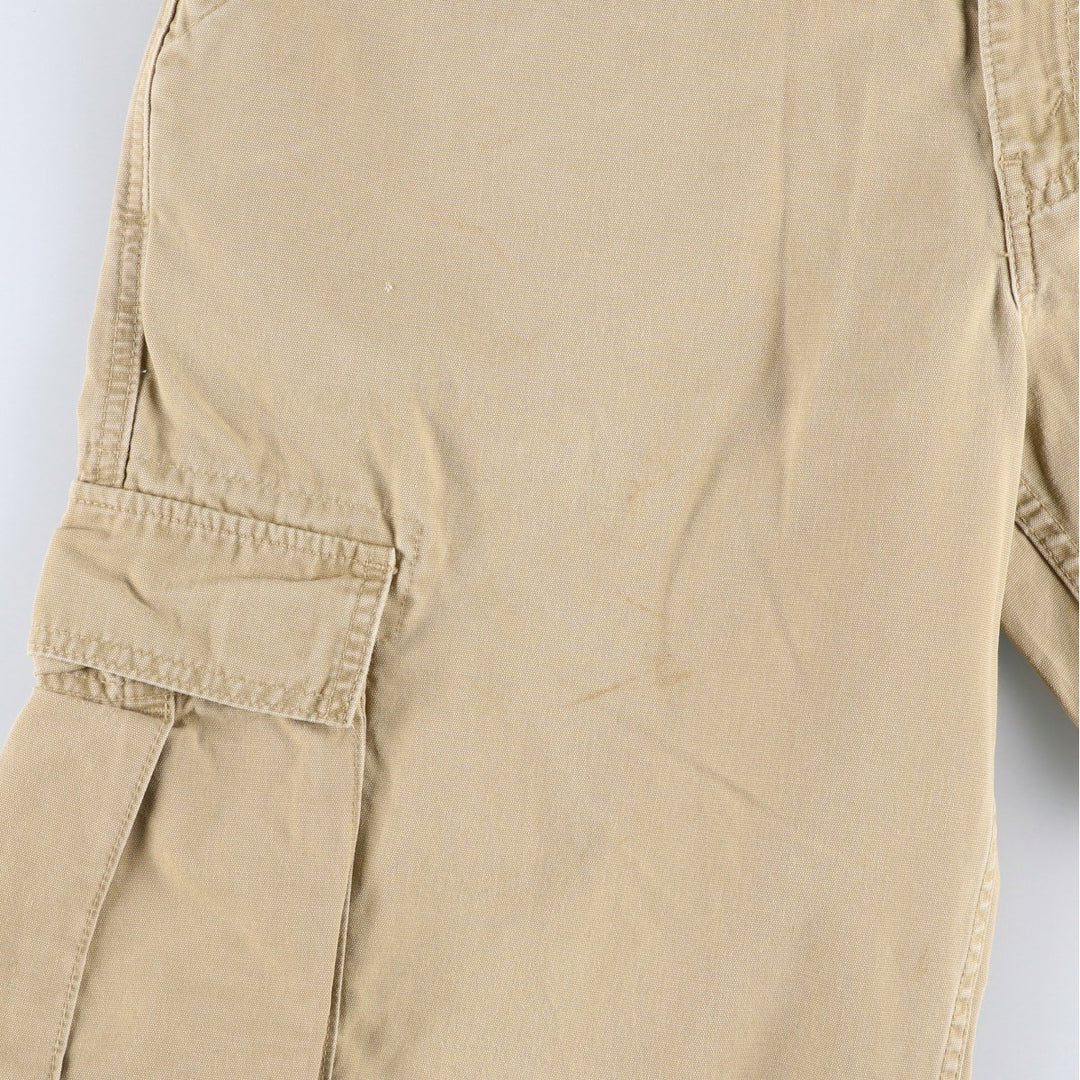 1990'S Levi's 588-6430 Duck Cargo Work Pants, Men's Size W34 (approx.), Vintage cotton Beige type Vintage Second Hand