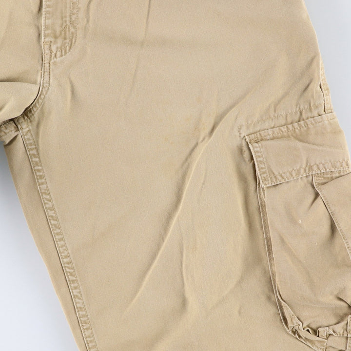1990'S Levi's 588-6430 Duck Cargo Work Pants, Men's Size W34 (approx.), Vintage cotton Beige type Vintage Second Hand