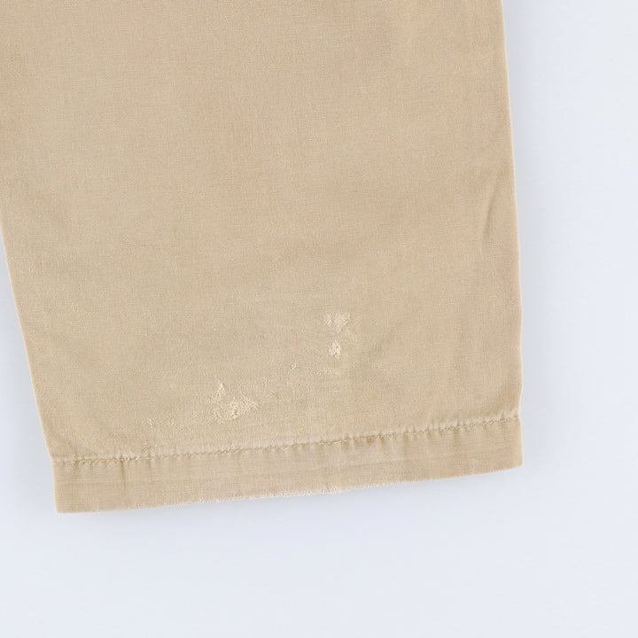 1990'S Levi's 588-6430 Duck Cargo Work Pants, Men's Size W34 (approx.), Vintage cotton Beige type Vintage Second Hand
