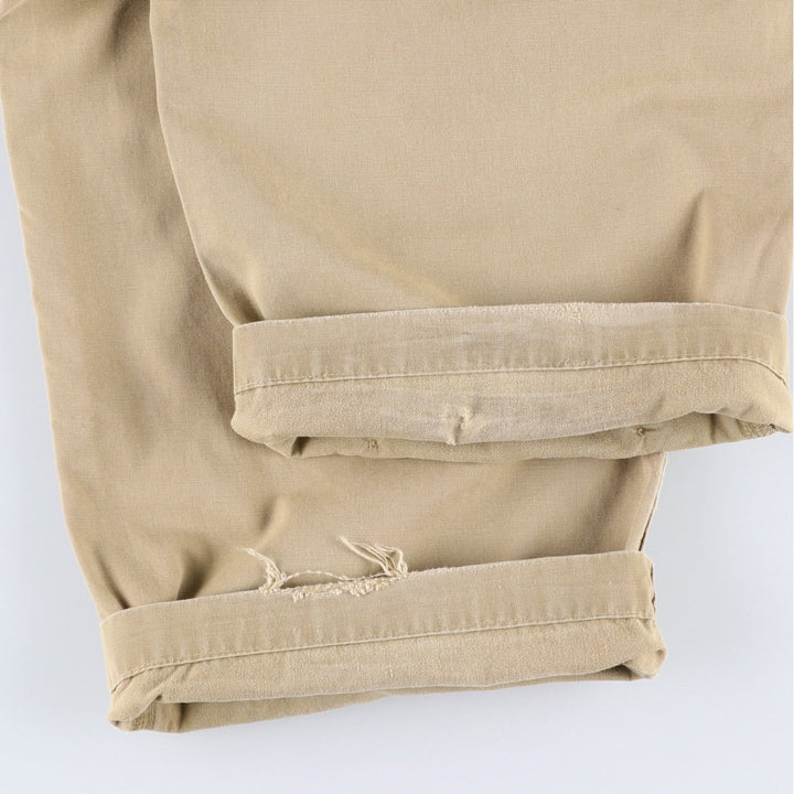 1990'S Levi's 588-6430 Duck Cargo Work Pants, Men's Size W34 (approx.), Vintage cotton Beige type Vintage Second Hand