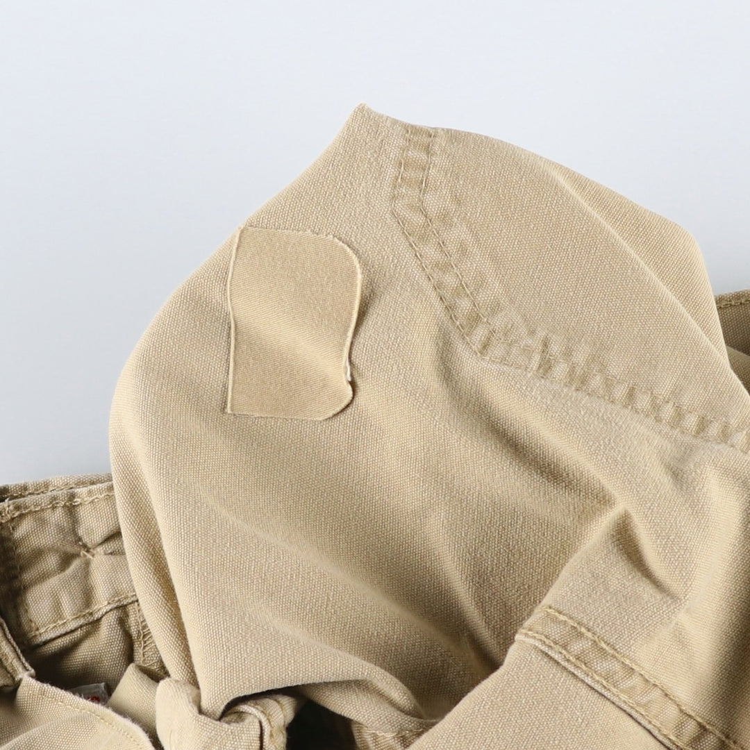 1990'S Levi's 588-6430 Duck Cargo Work Pants, Men's Size W34 (approx.), Vintage cotton Beige type Vintage Second Hand