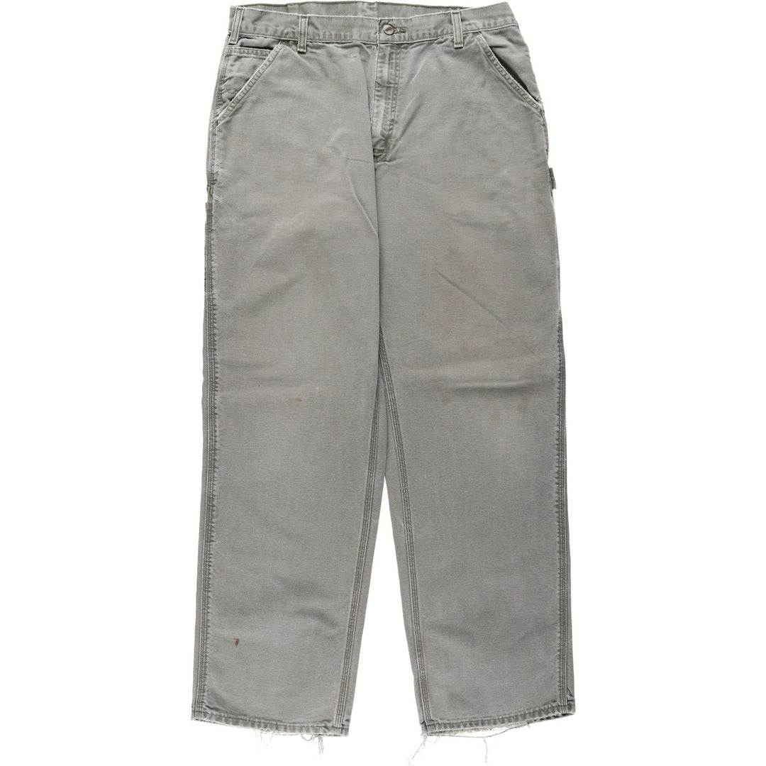 00'S Carhartt Dungaree Fit Duck Painter Pants Men's W36 cotton Khaki type Vintage Second Hand
