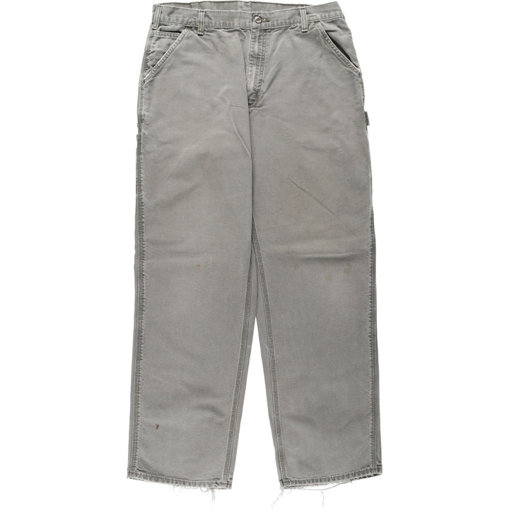 00'S Carhartt Dungaree Fit Duck Painter Pants Men's W36 cotton Khaki type Vintage Second Hand