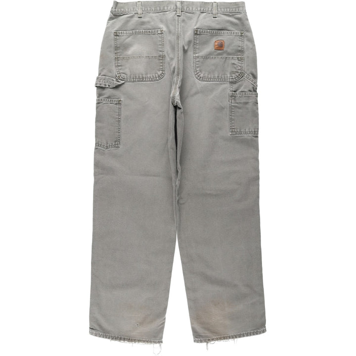 00'S Carhartt Dungaree Fit Duck Painter Pants Men's W36 cotton Khaki type Vintage Second Hand