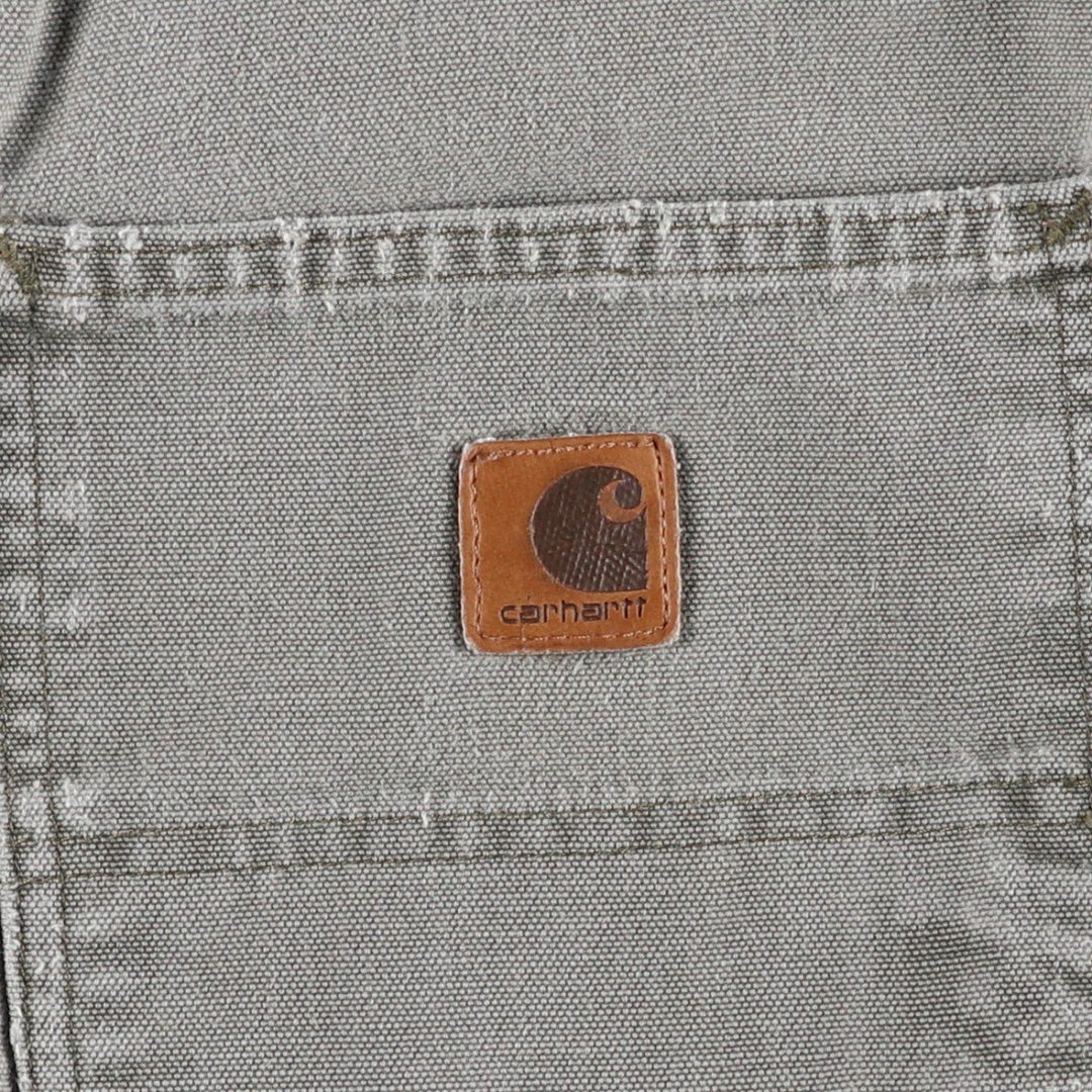 00'S Carhartt Dungaree Fit Duck Painter Pants Men's W36 cotton Khaki type Vintage Second Hand