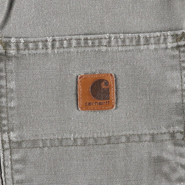 00'S Carhartt Dungaree Fit Duck Painter Pants Men's W36 cotton Khaki type Vintage Second Hand