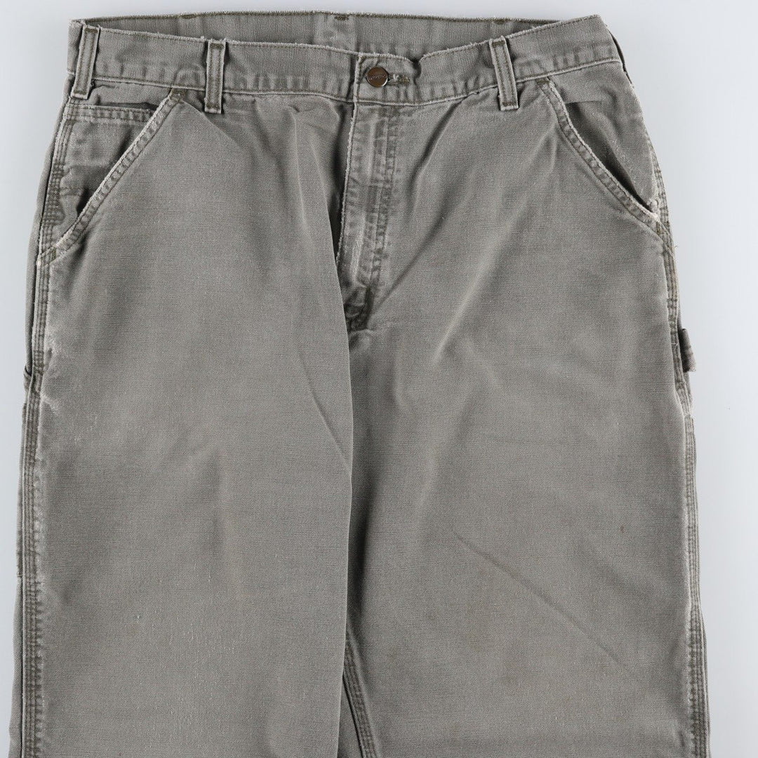 00'S Carhartt Dungaree Fit Duck Painter Pants Men's W36 cotton Khaki type Vintage Second Hand