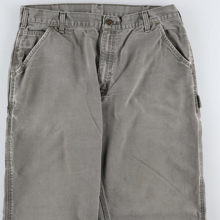 00'S Carhartt Dungaree Fit Duck Painter Pants Men's W36 cotton Khaki type Vintage Second Hand
