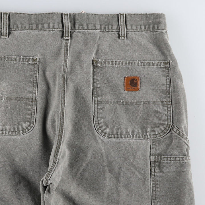 00'S Carhartt Dungaree Fit Duck Painter Pants Men's W36 cotton Khaki type Vintage Second Hand