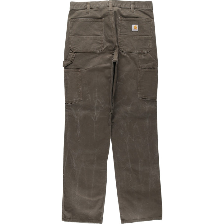 Carhartt Relaxed Fit Duck Painter Pants, Men's, Size 34 cotton Khaki type brown Vintage Second Hand
