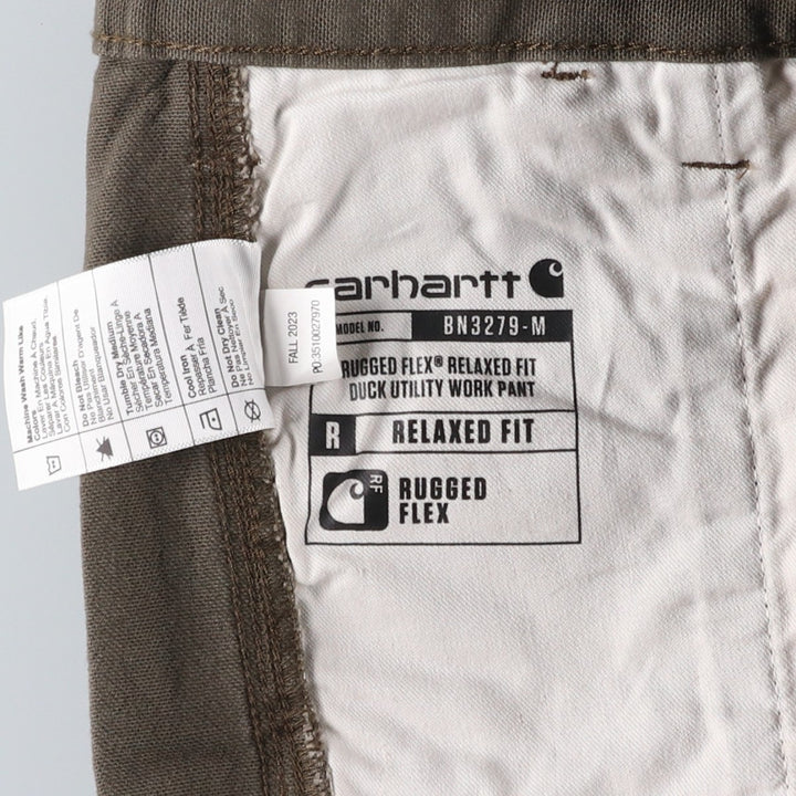 Carhartt Relaxed Fit Duck Painter Pants, Men's, Size 34 cotton Khaki type brown Vintage Second Hand