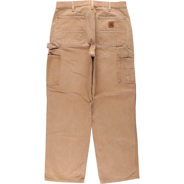 Carhartt Loose Fit Duck Painter Pants, Men's, W34 equivalent cotton brown type Vintage Second Hand