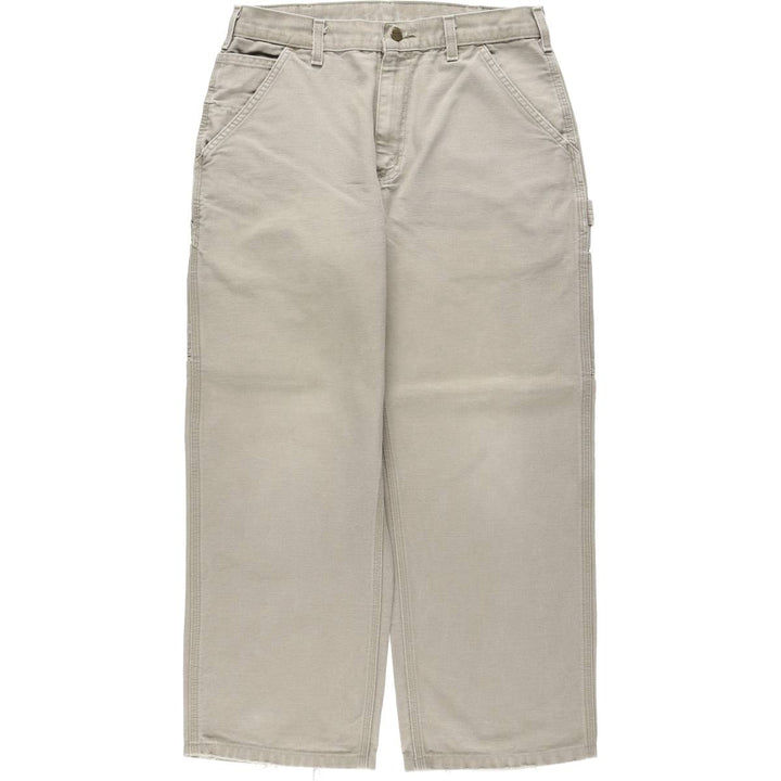 Carhartt Dungaree Fit Duck Painter Pants, Men's, W32 equivalent cotton Beige type Vintage Second Hand