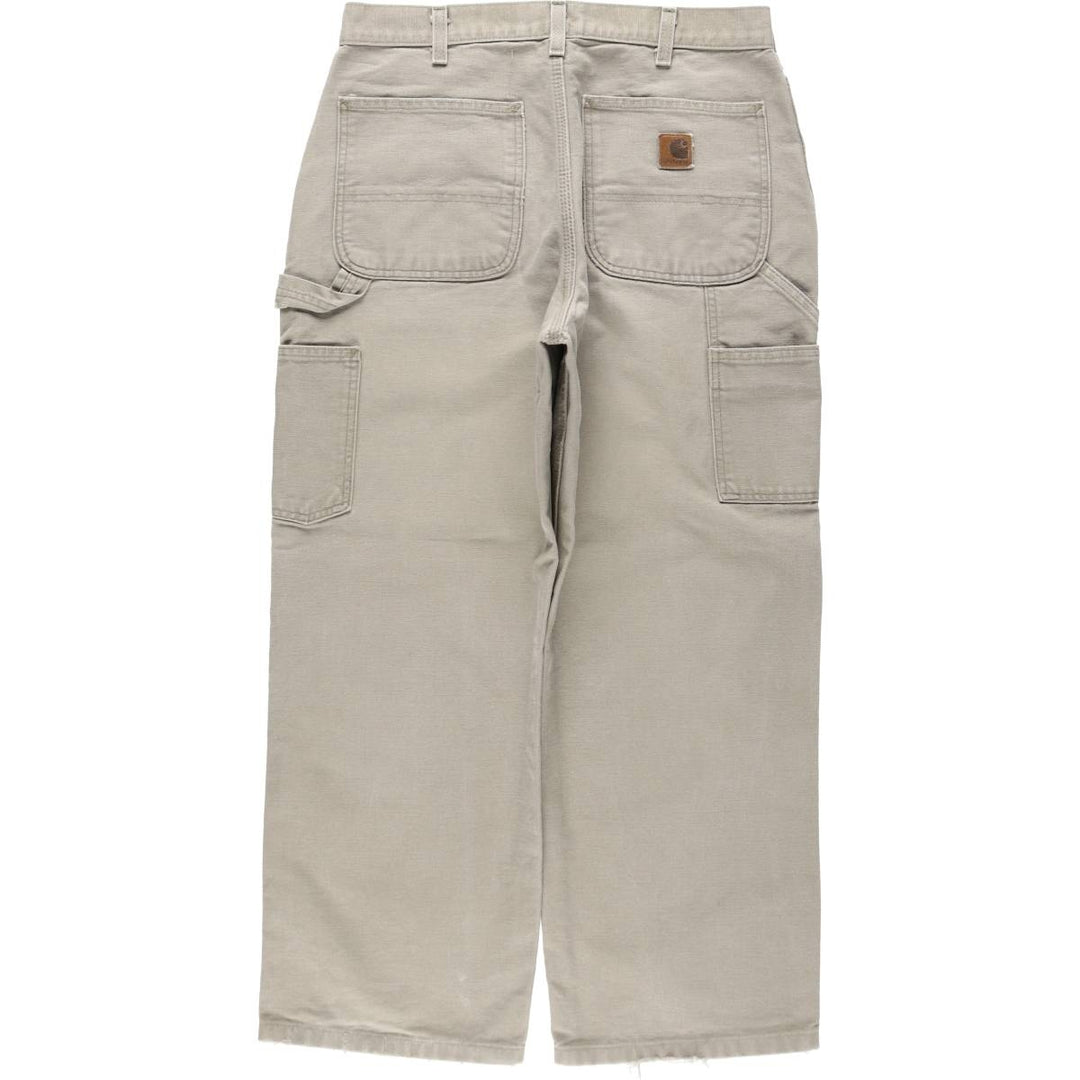 Carhartt Dungaree Fit Duck Painter Pants, Men's, W32 equivalent cotton Beige type Vintage Second Hand