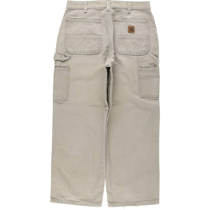 Carhartt Dungaree Fit Duck Painter Pants, Men's, W32 equivalent cotton Beige type Vintage Second Hand