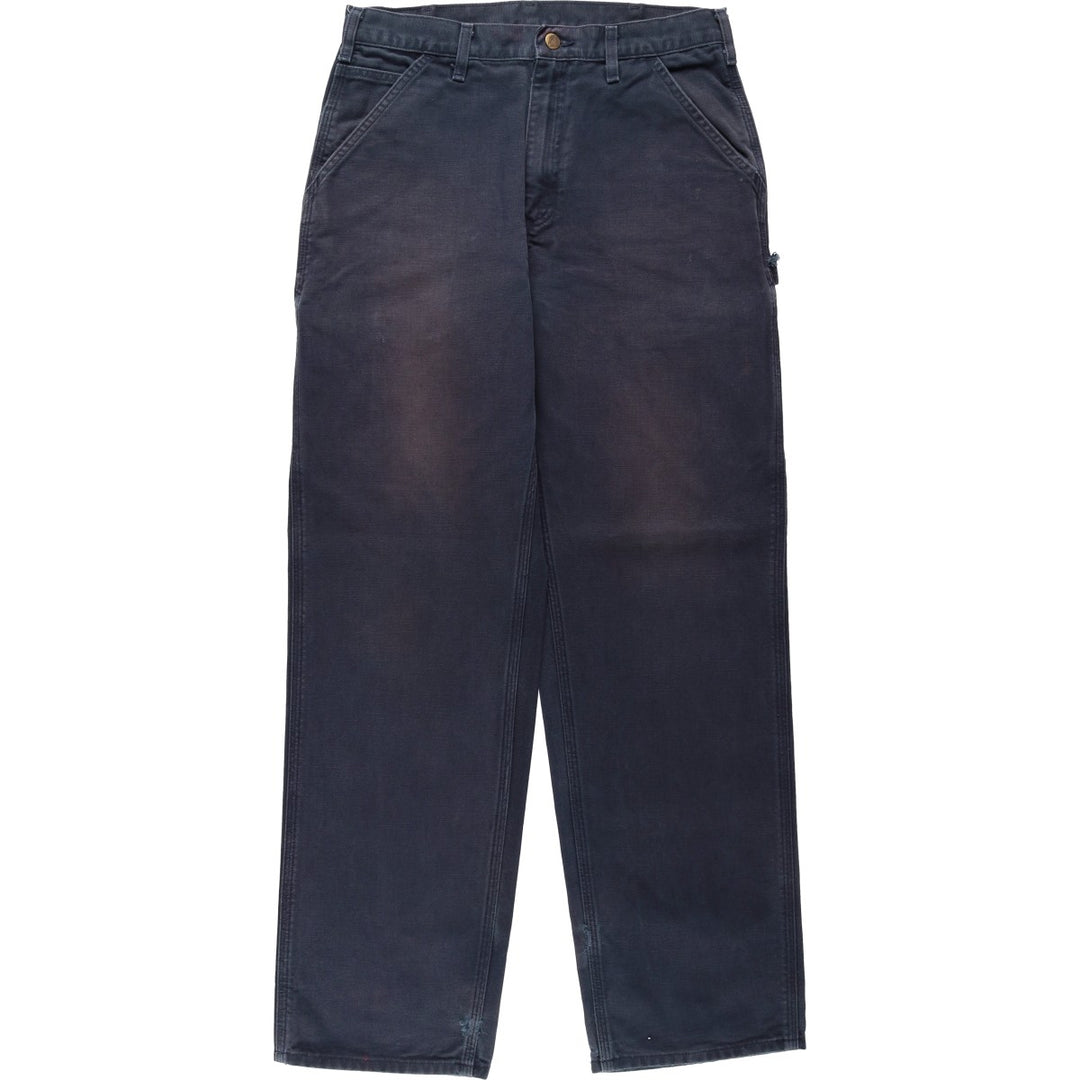 Carhartt Dungaree Fit Duck Painter Pants, Men's, W32 equivalent cotton navy blue type Vintage Second Hand