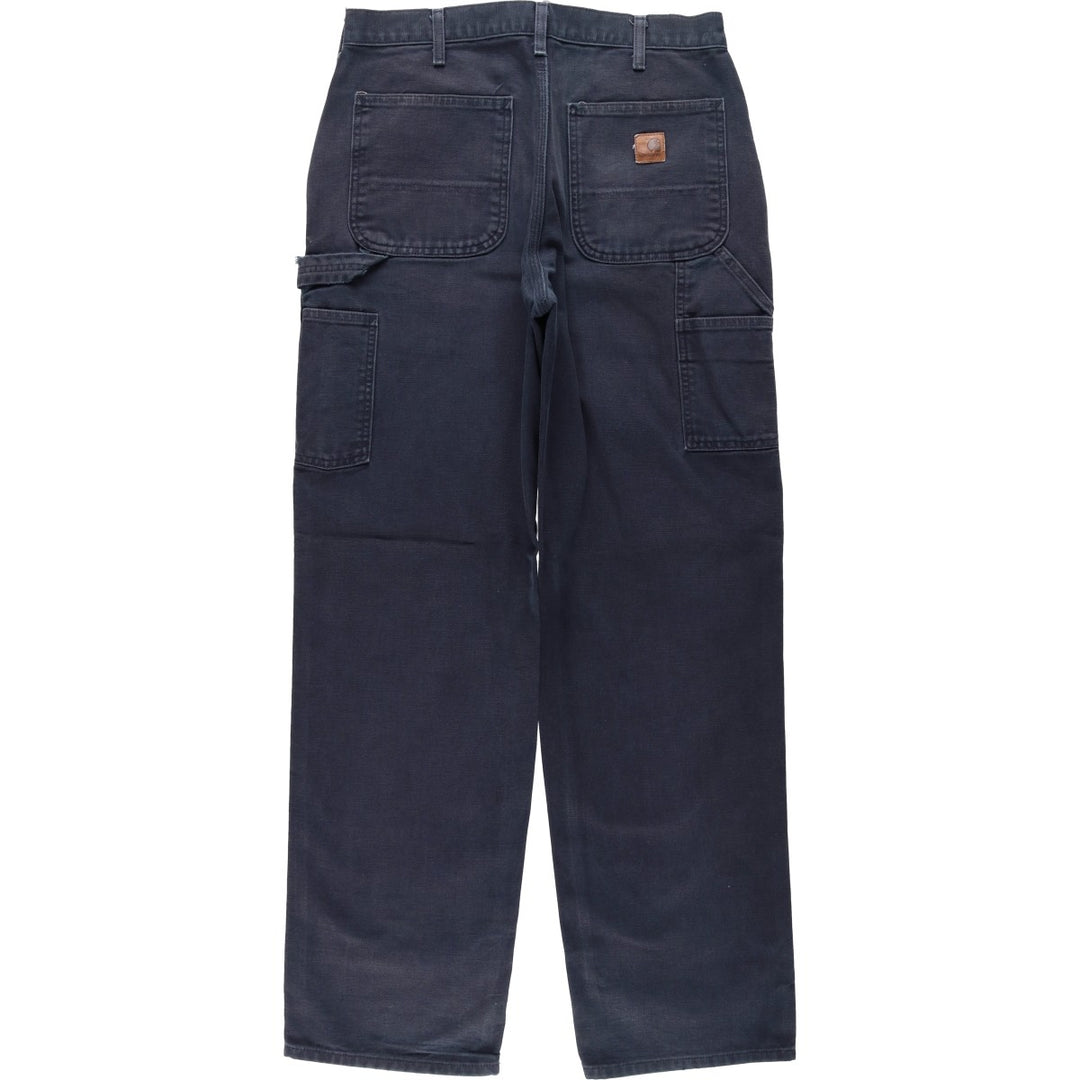 Carhartt Dungaree Fit Duck Painter Pants, Men's, W32 equivalent cotton navy blue type Vintage Second Hand