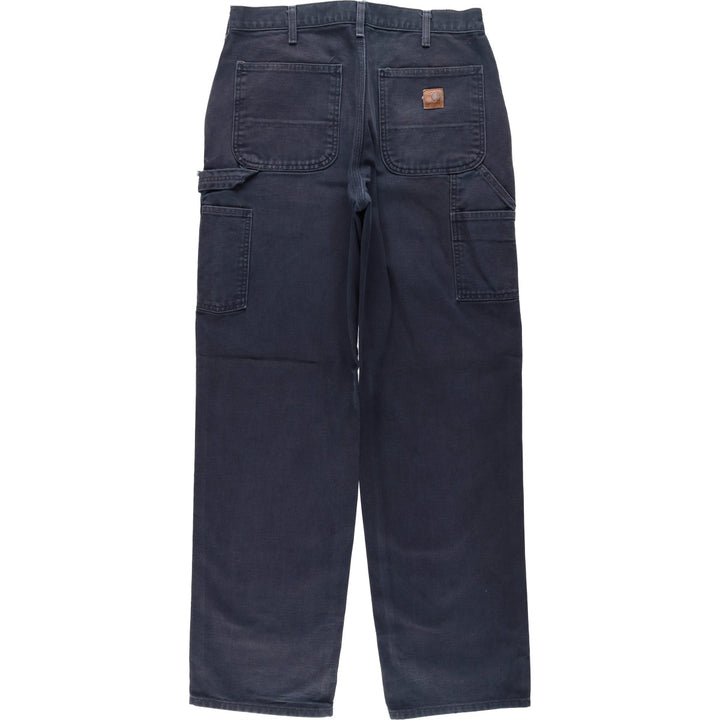 Carhartt Dungaree Fit Duck Painter Pants, Men's, W32 equivalent cotton navy blue type Vintage Second Hand