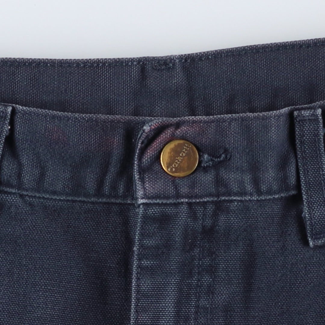 Carhartt Dungaree Fit Duck Painter Pants, Men's, W32 equivalent cotton navy blue type Vintage Second Hand