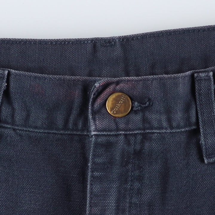 Carhartt Dungaree Fit Duck Painter Pants, Men's, W32 equivalent cotton navy blue type Vintage Second Hand