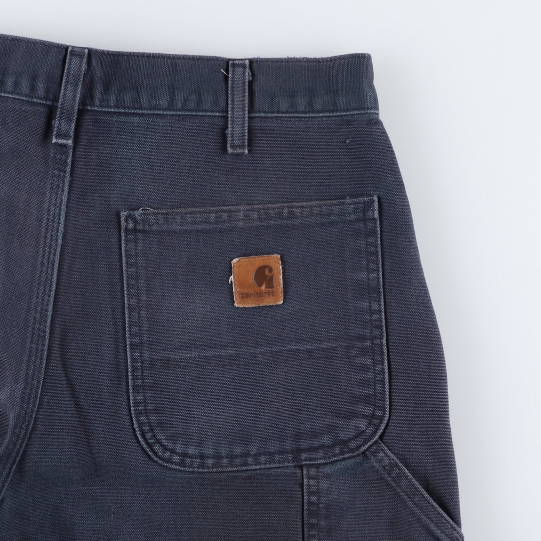 Carhartt Dungaree Fit Duck Painter Pants, Men's, W32 equivalent cotton navy blue type Vintage Second Hand
