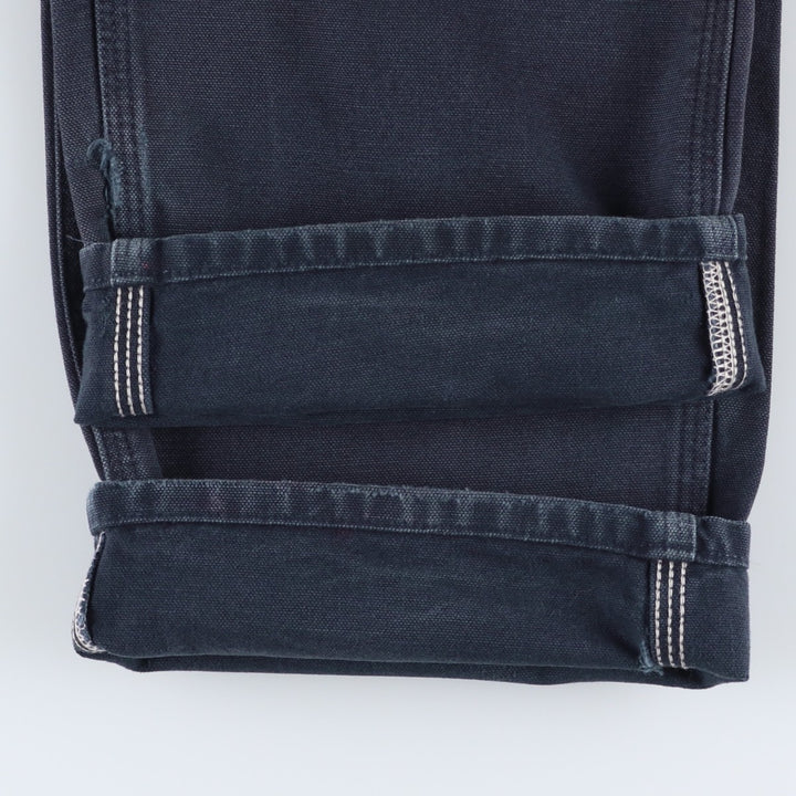 Carhartt Dungaree Fit Duck Painter Pants, Men's, W32 equivalent cotton navy blue type Vintage Second Hand