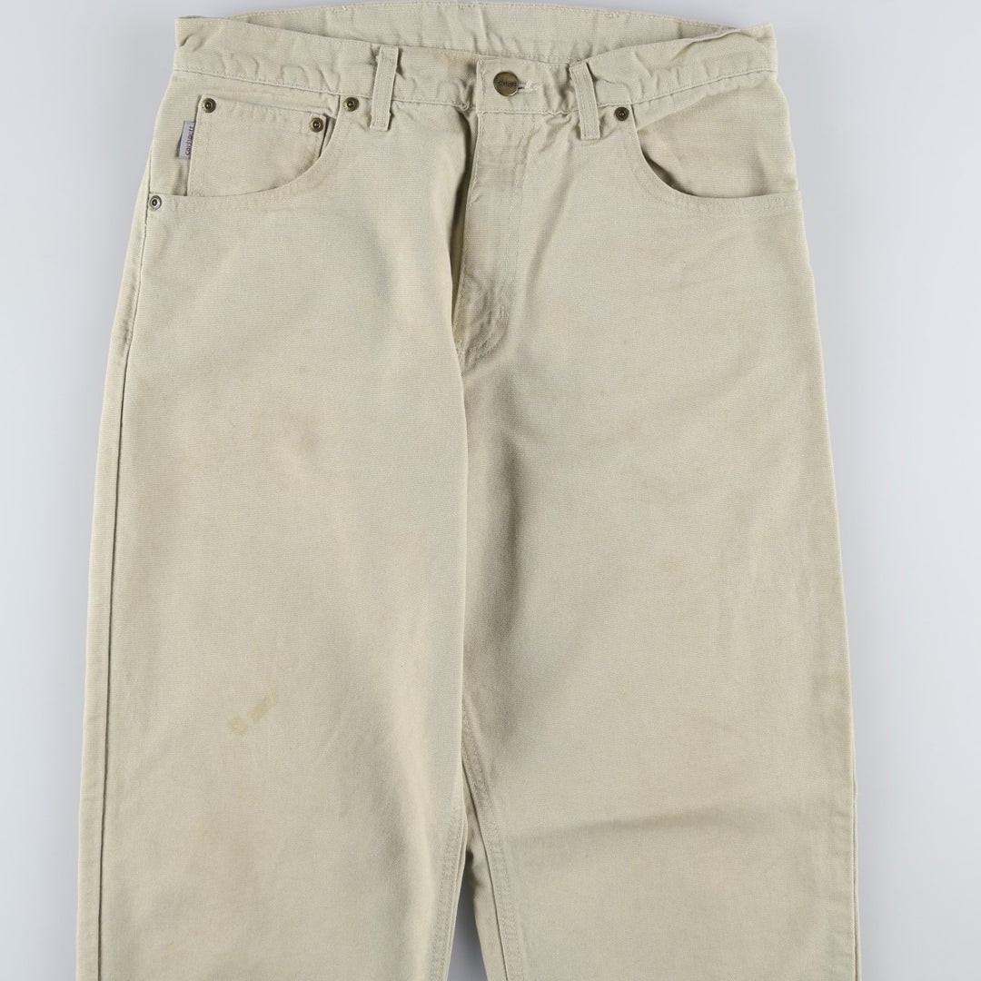 Carhartt Duck Work Pants, Men's W33 (approx.) unclear Beige type Vintage Second Hand