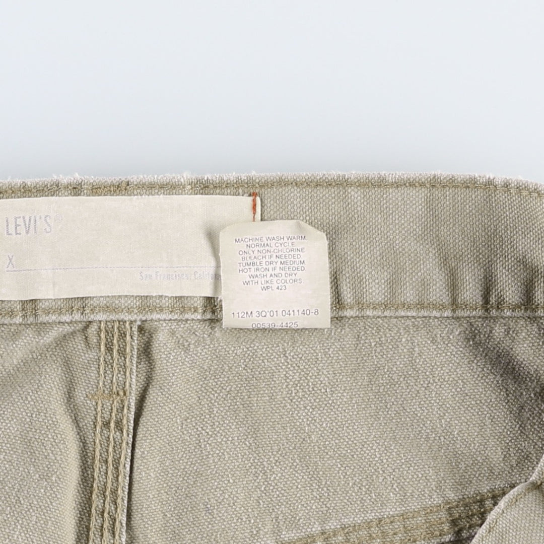 Levi's 539-4425 Duck Painter Pants, Men's W31 (approx.) cotton Beige type Vintage Second Hand