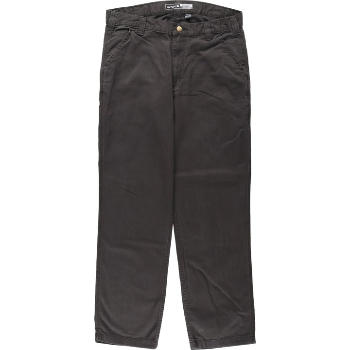 Carhartt Relaxed Fit Duck Work Pants, Men's, W34 equivalent cotton Charcoal Vintage Second Hand