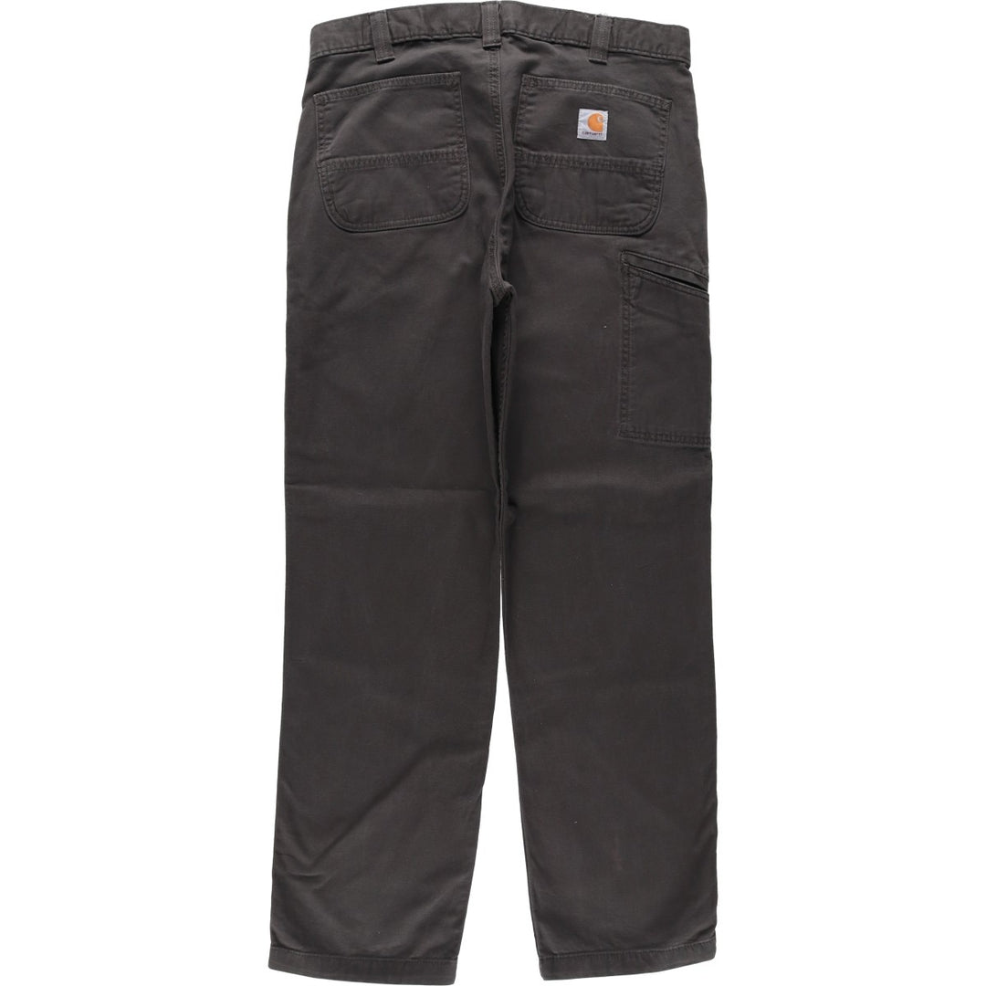 Carhartt Relaxed Fit Duck Work Pants, Men's, W34 equivalent cotton Charcoal Vintage Second Hand