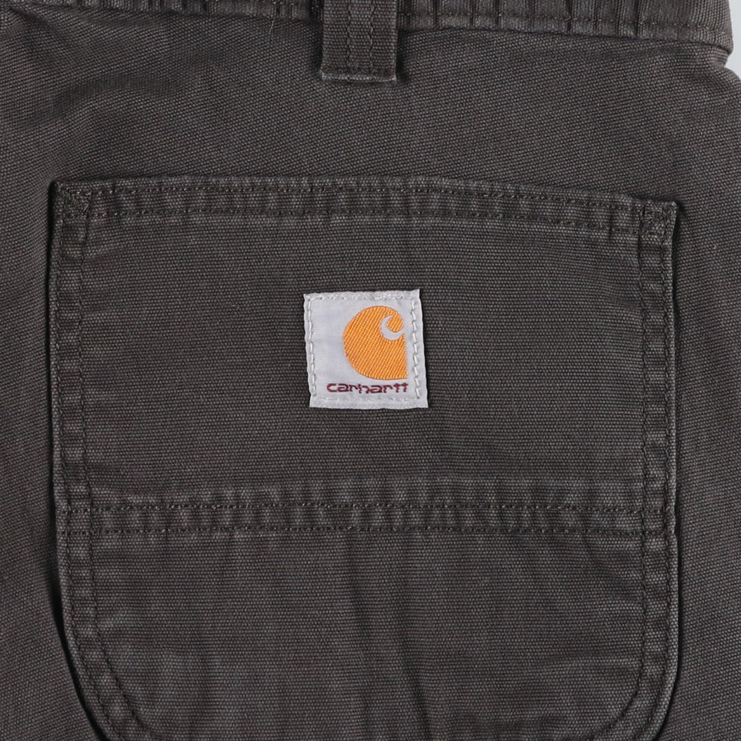 Carhartt Relaxed Fit Duck Work Pants, Men's, W34 equivalent cotton Charcoal Vintage Second Hand